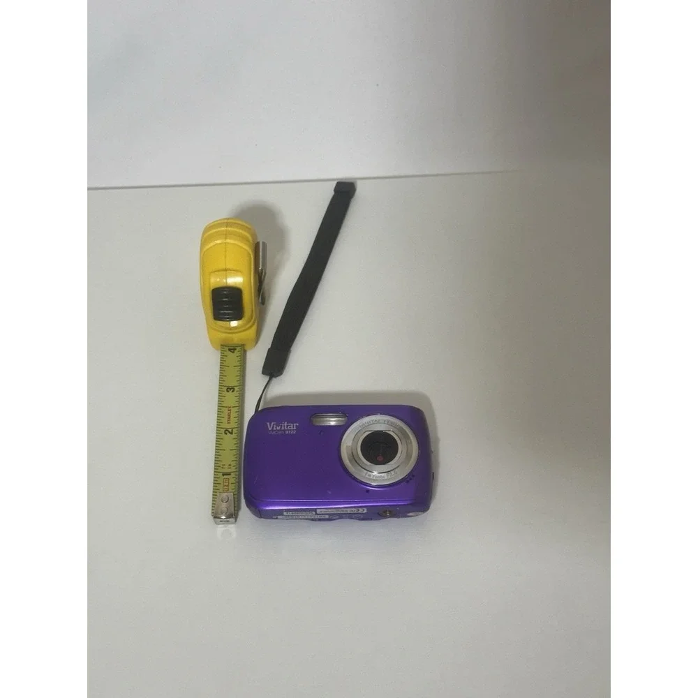 purple Vivitar ViviCam 9112 Digital Camera Untested
